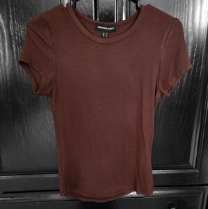 Urban Outfitters - Brown Ribbed T-Shirt